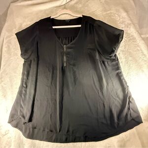 Torrid Black Zipper Blouse